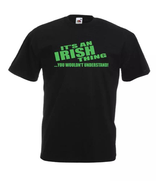 

irish thing xmas gift idea mens women t shirts multi-color s-2xl, White;black
