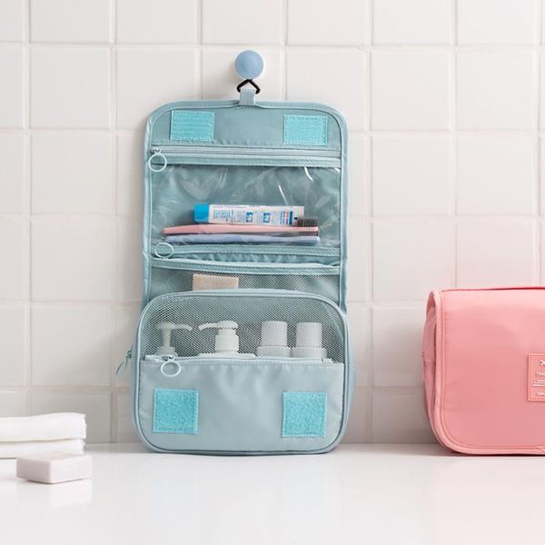 

storage bags mini bag women makeup travel organizer toiletries waterproof neceser hanging bathroom wash