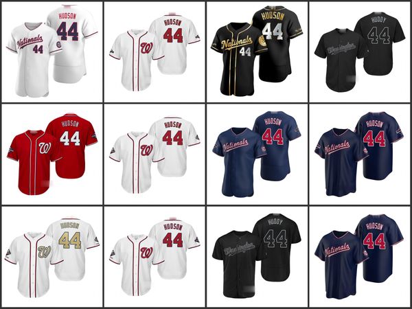 

washington nationals men 44 daniel hudson women youthjerseys, Black;red