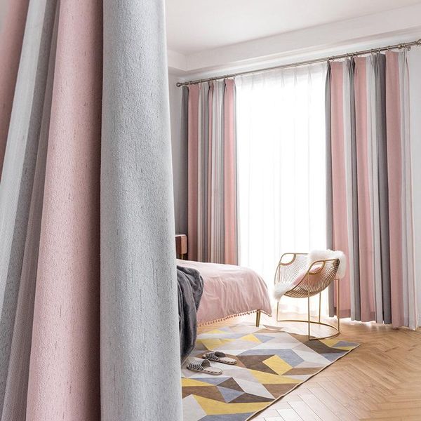

curtain & drapes for bedroom window stripped modern living room curtains home decor door blackout kitchen