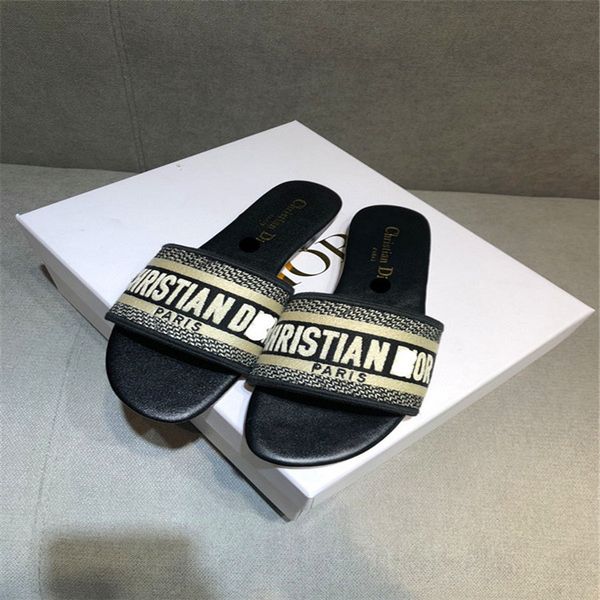 

official website 70% off outlet slippers women's summer fashion wear new version net red beach slippers, Black