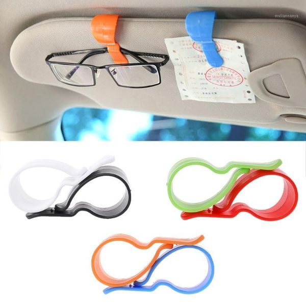 

1pair auto car vehicle visor sunglasses glasses card pen holder ticket clips1