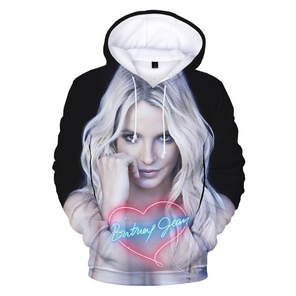 

men's hoodies & sweatshirts britney spears 3d print hoodie men women fashion casual long sleeve pullover streetwear oversized 7tx1, Black