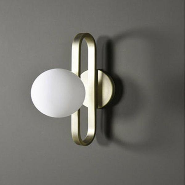 

wall lamp contracted light luxury glass nordic sitting room, bedroom background study corridor stairs