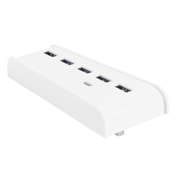 

hubs usb hub with 5 a + 1 c ports for ps5 digital edition white