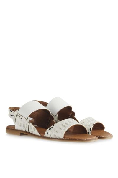 

sandals white crocodile wheel, Black