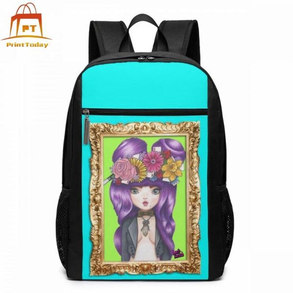 

backpack playing cards backpacks school bag men - women pattern trending bags