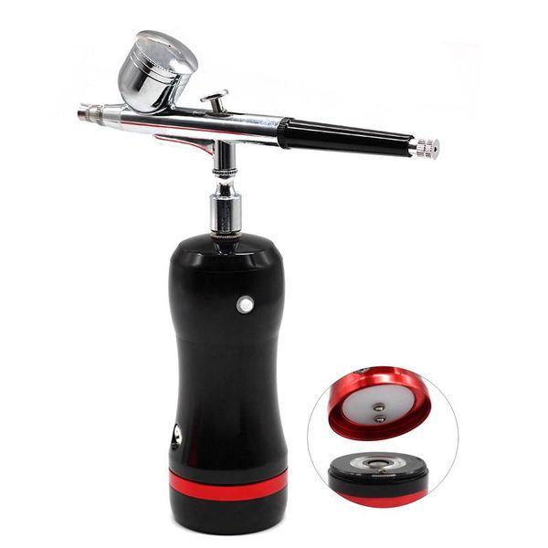 

professional spray guns wireless rechargeable portable makeup airbrush kit with mini air compressor pen for tattoo nail art paint cake