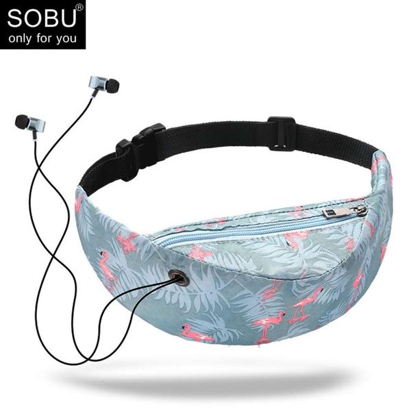 

fashion 3d colorful print waist bag men women fanny packs hip belt bags money travelling mountaineering mobile phone bag t012