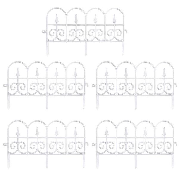

fencing, trellis & gates 5pcs garden border decorative fence edging outdoor plant bordering lawn for decor flexible cfe