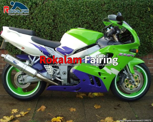 Motosiklet kapasitesi Kawasaki Ninja Karosericilik için Set ZX 9R ZX-9R 94 95 96 97 Fairing Kit ZX9R 1996 1997 Sportbike Fairings