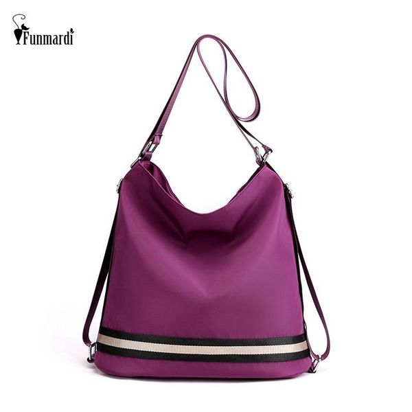 

evening bags funmardi multi function women nylon travel bag large capacity lady shoulder 2021 arrival hobos female wlhb2451