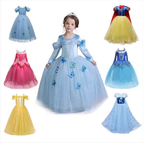 

girls party up princess girl dresses costume kids halloween cosplay baby christmas carnival clothing, Red;yellow
