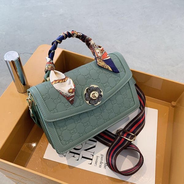 

luxury handbags new 2021 summer fashion design embossed silk scarf handbag french versatile single shoulder messenger bag