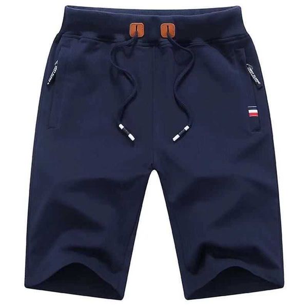 2021 Pantaloncini da jogging Maschile Pantaloni estivi Pantaloncini sportivi da uomo in cotone Tendenza Pantaloni larghi Pantaloni da spiaggia Pantaloni casual sottili Capris elasticizzati in maglia X0705