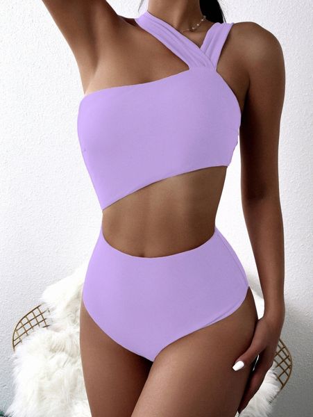 

cut-out waist one piece swimsuit a7ju#, White;black