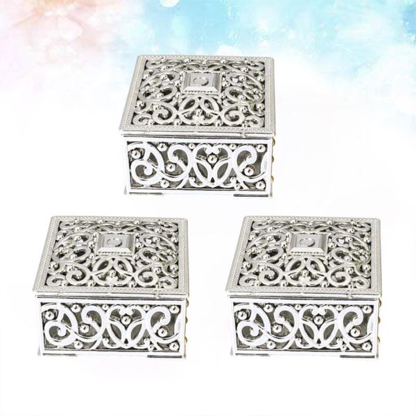 

gift wrap 24pcs hollow out flower pattern boxes square mini candy packaging case party favors (golden)