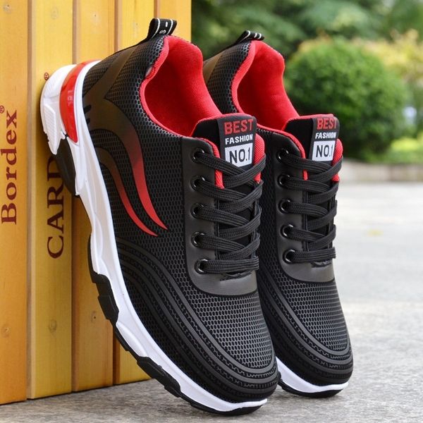 

men's shoes casual shoes sports shoes breathable fashion 01, Black