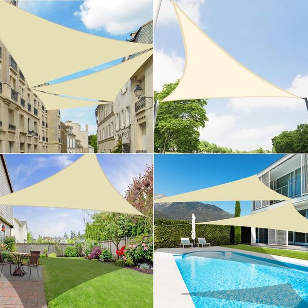 

shade 4.5x4.5x4.5m 4200d waterproof regular triangle sail garden terrace canopy swimming camping yard awning parasol