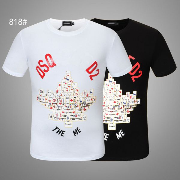 

dsq pattern t-shirt d2 phantom turtle 2022ss new mens designer t shirt paris fashion tshirts summer male 100% cotton to8980, White;black