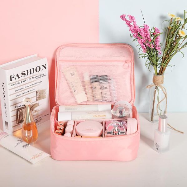 

bathroom storage & organization portable cosmetic bag women travel make up toiletry of makeup case organizer accessories package