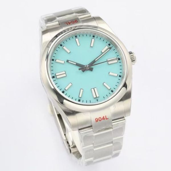 

mens watch automatic mechanical 41mm stainless steel fashion casual ladies sports waterproof 50m luxury watches, Slivery;brown