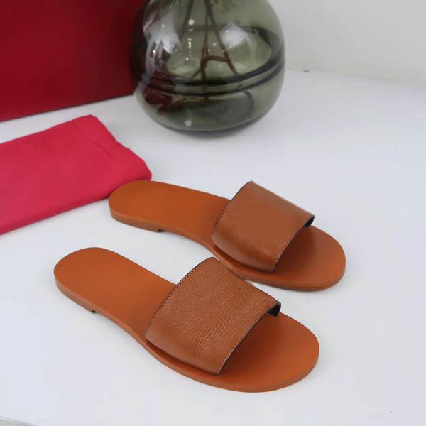

slippers 2021 paris women sandals summer girls beach slides flip flops loafers embroidered with box large size35-44 fxwd, Black
