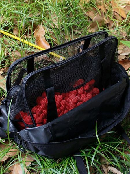 

fishing accessories tackle storage bag portable outdoor gear bait mesh pack