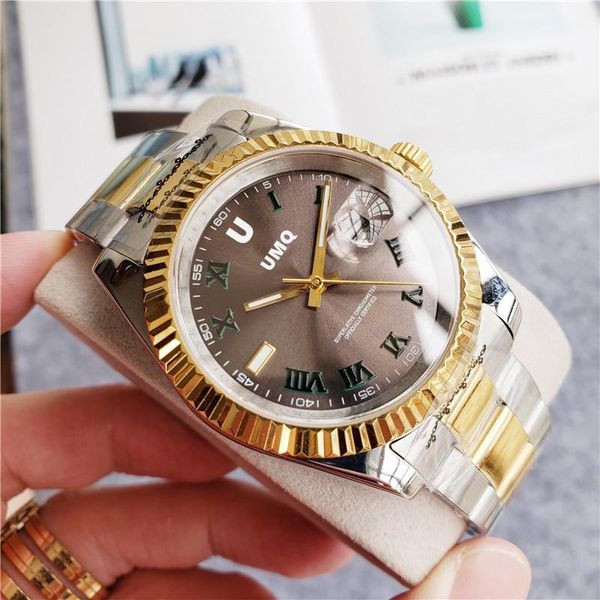

wristwatches men's fully automatic mechanical wrist watch, made of stainless steel, does not fade, and is accurate anaaa watch, Slivery;brown