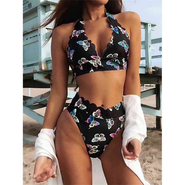 

myteng bikini set swimming suit for women high waist swimsuit backless bathing beachwear push up biqiuni 210522, White;black