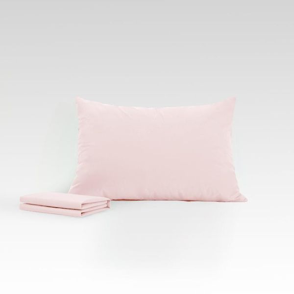 

pillow case waterproof cases pink 50x70 cm 2 pieces cover cushion for bed capa de almofada