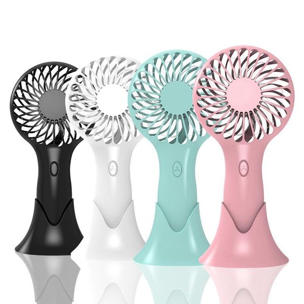 

mini handheld fan portable summer rechargeable usb 3-gear speed adjustable electric fans