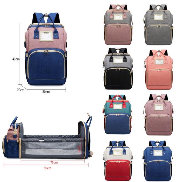 

diaper bags baby bag bed backpack for mom maternity stroller nappy large capacity nursing with extendable crib