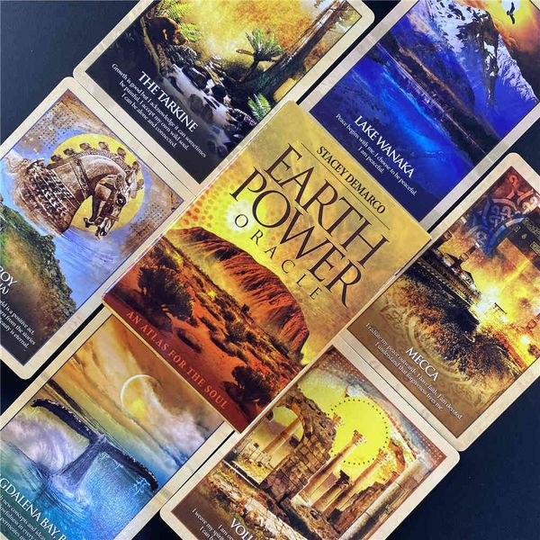 

earth power oracle cards beginners board game multiplayer family party fortune telling prophet tarot deck with pdf guide love 1sxr