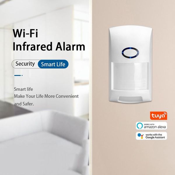 

smart home sensor tuya wifi infrared detector motion alarm compatible with intelligent app intrusion