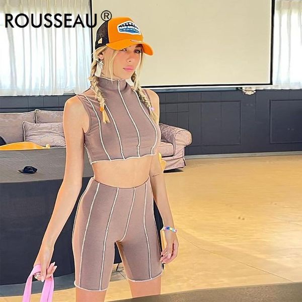 

running sets summer sport shorts set for fitness yoga women gym clothes female spliced stripe exercise outfit 2 piece suit, Black;blue