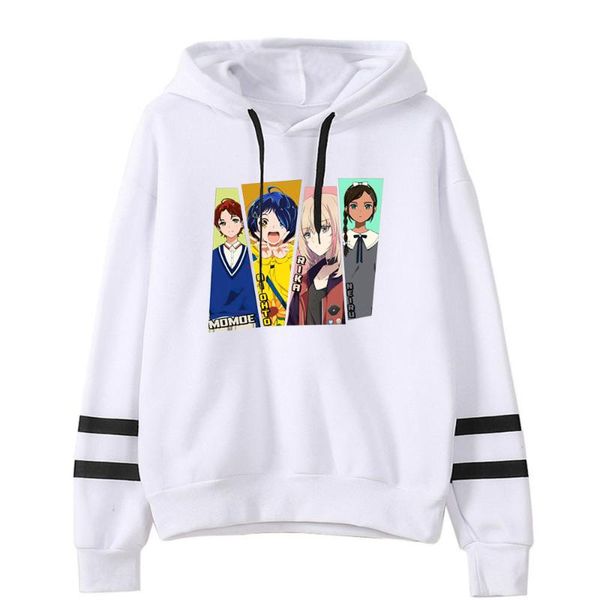 

women's hoodies & sweatshirts wonder egg priority hoodie white simplicity women sweatshirt anime ohto ai printed pullover students men, Black