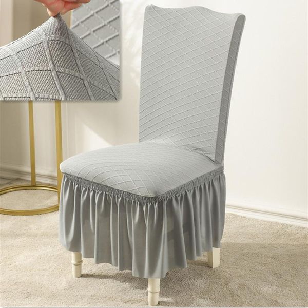 

skirt chair cover jacquard stretch el banquet wedding household dining covers