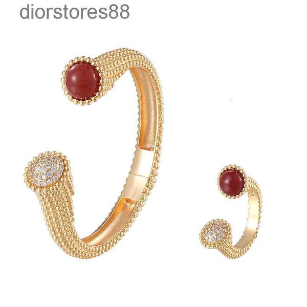

bangles bracelet micro set half zircon women's fashion jewelry opening ring, Black