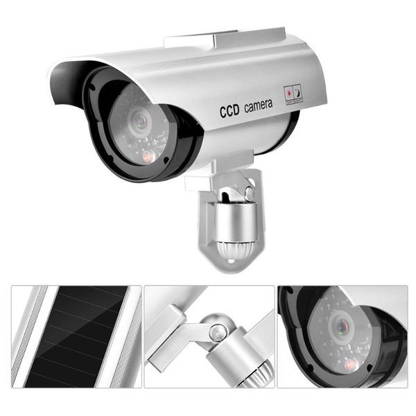 

dummy camera solar power fake waterproof cameras with cctv sticker ip