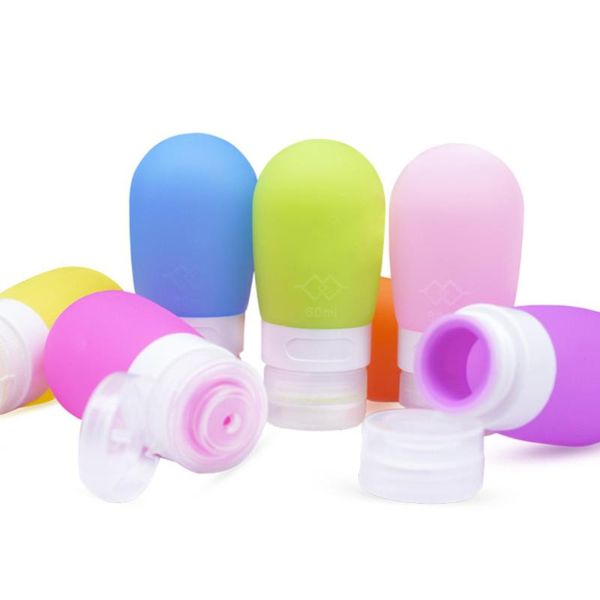

storage bottles & jars portable travel bottle soap dispensers silicone counterlotion containers 80ml (purple)