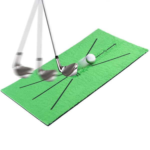 

golf training swing detection mat batting golfer garden grassland practice equipment mesh aid cushion tool simulator indoor outdoor game gif