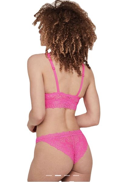 

bra set underwear seamless thin cup with insert piece lace suit, Red;black