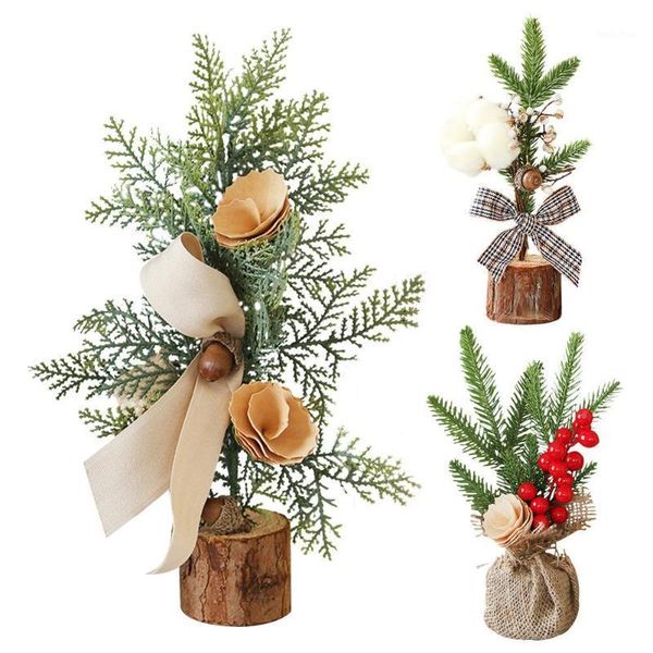 

christmas decorations mini tree artificial miniature decorative for deskornament party scene layout decoration props