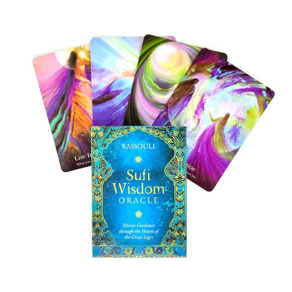 

sufi wisdom oracle tarot cards mystical pdf guidebook deck divination entertainment partys board game supports wholesale 44pcs