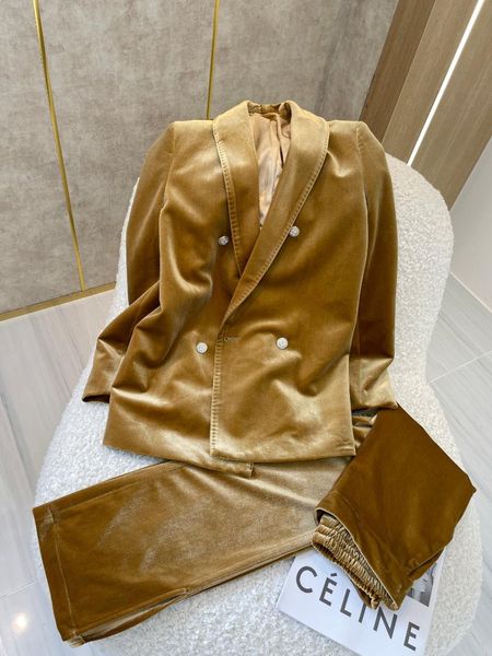 

women's two piece pants sa09703 fashion sets 2021 runway luxury european design party style clothing, White