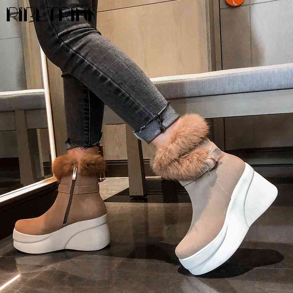 

boots brand platform fashion winter shoes boots women, Black