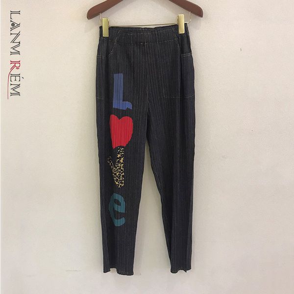 

all match high elastic wais panelled pieated pockets trousers pants women fashion tide spring autumn 2f0116 210507, Black;white