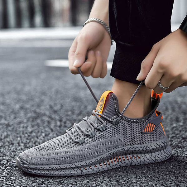 

summer men breathable net sneakers flat sports casual shoes all-match comfortable running shoes zapatillas hombre h0901, Black