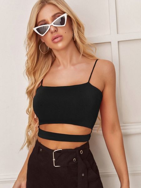 

cutout cropped cami x8dj#, White